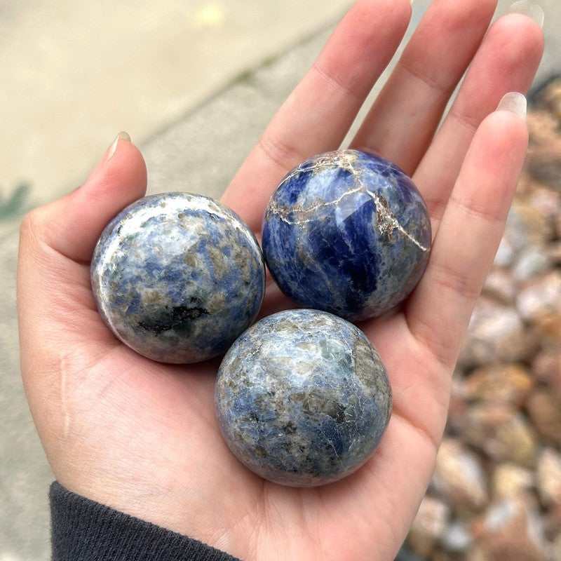 Natural Sodalite Spheres || Communication || From Africa & China-Nature's Treasures