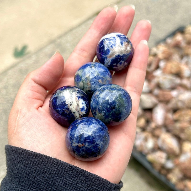 Natural Sodalite Spheres || Communication || From Africa & China-Nature's Treasures