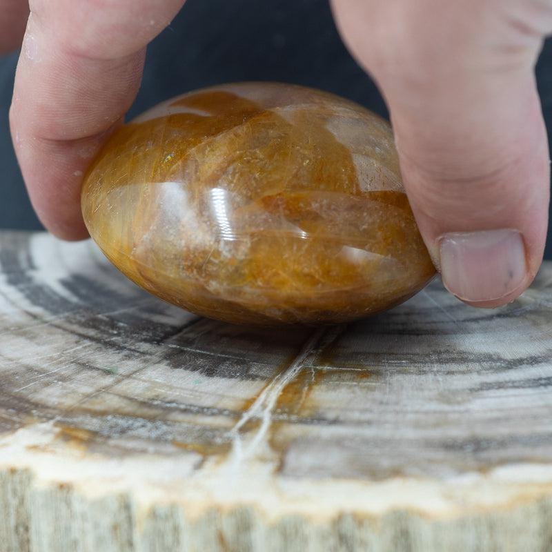 Natural Yellow Hematoid Palm Stones || Cleansing Aura || Madagascar-Nature's Treasures