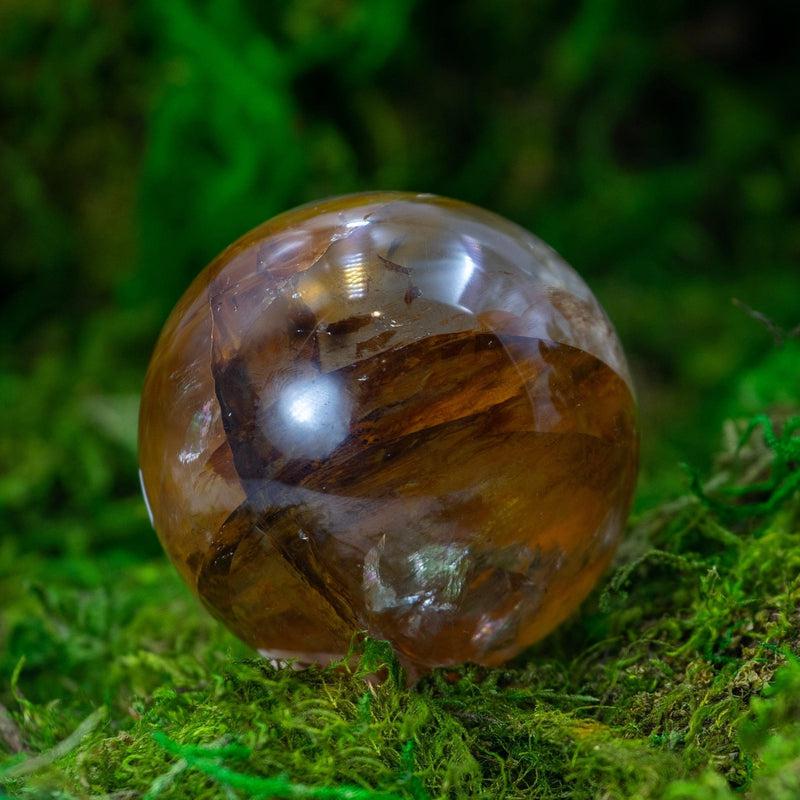 Natural Yellow Hematoid Quartz Spheres || Cleansing Aura || Madagascar-Nature's Treasures