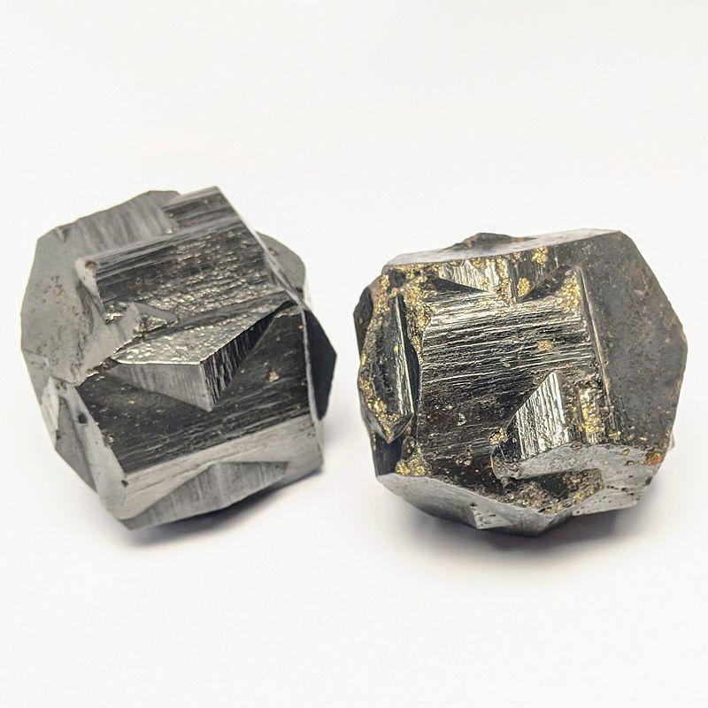 Naturally Formed Faceted "Twin Cross" Iron Pyrite Specimens | Columbia-Nature's Treasures