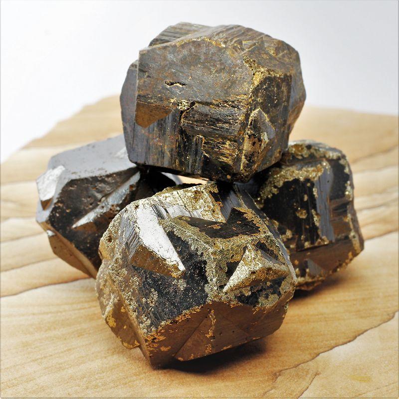 Naturally Formed Faceted "Twin Cross" Iron Pyrite Specimens | Columbia-Nature's Treasures