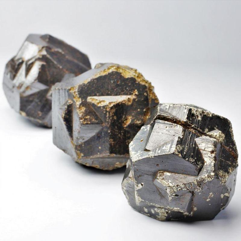 Naturally Formed Faceted "Twin Cross" Iron Pyrite Specimens | Columbia-Nature's Treasures