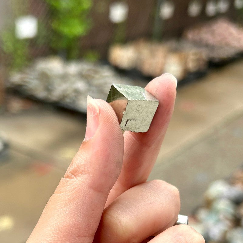 Naturally Formed Pyrite Cube Carvings || Protection || Spain-Nature's Treasures