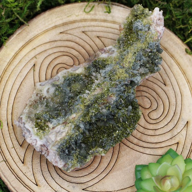 Naturally Formed Rough Epidote Clusters || Cleansing Negativity, Manifestation-Nature's Treasures