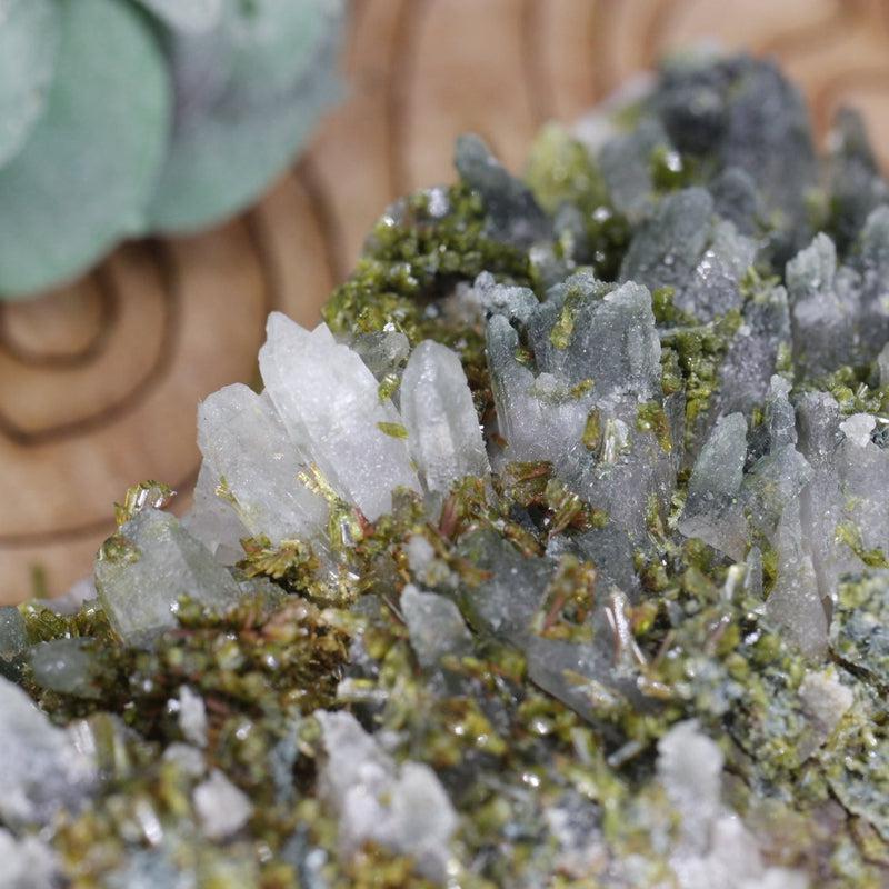 Naturally Formed Rough Epidote Clusters || Cleansing Negativity, Manifestation-Nature's Treasures