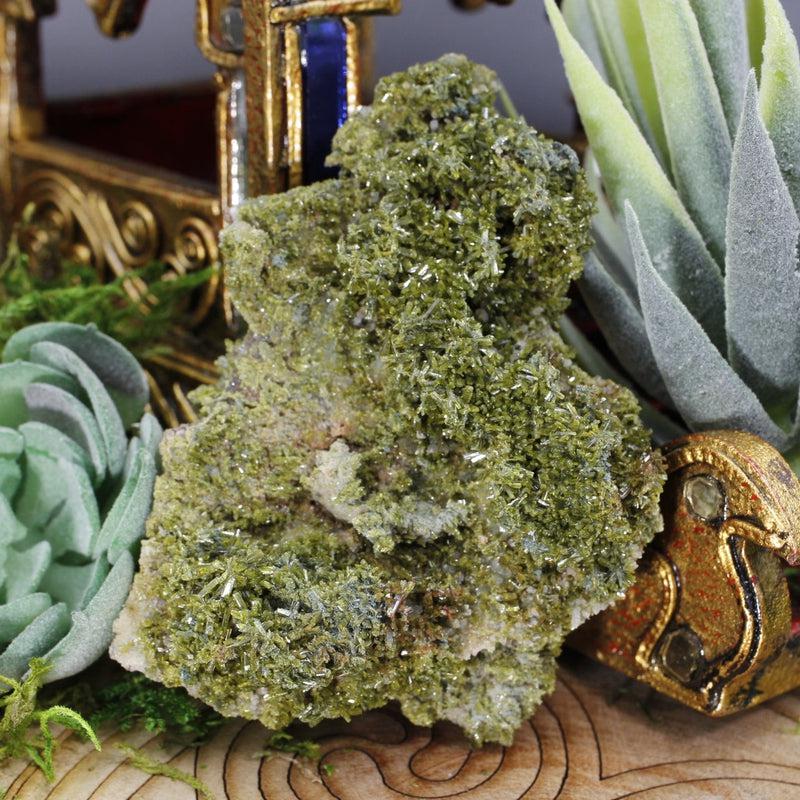 Naturally Formed Rough Epidote Clusters From Brazil-Nature's Treasures