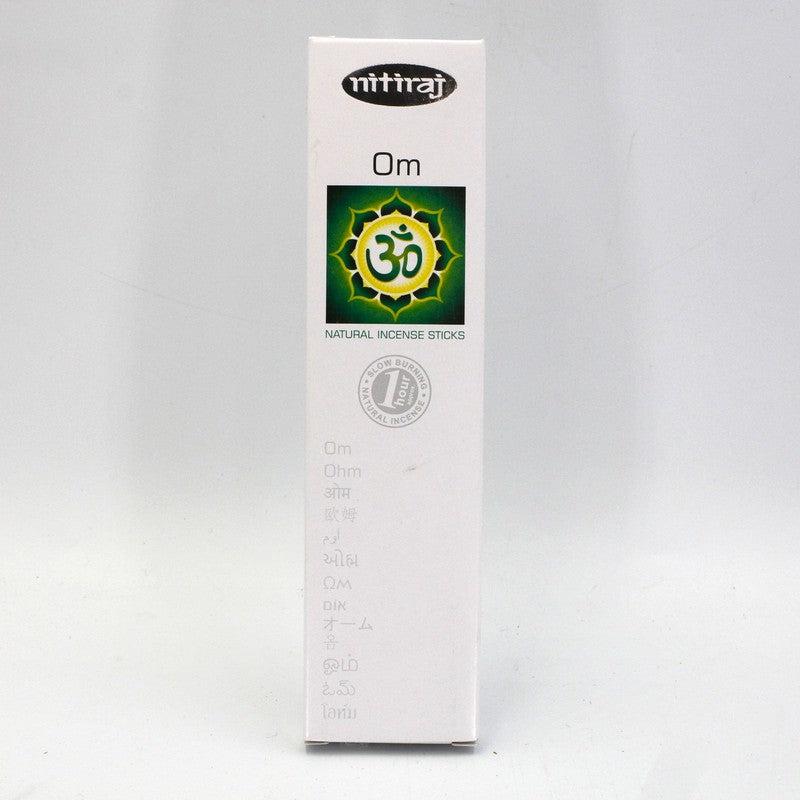 Nitiraj Incense Sticks "OM" 25gr-Nature's Treasures