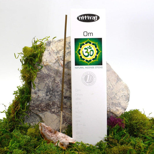 Nitiraj Incense Sticks "OM" 25gr-Nature's Treasures