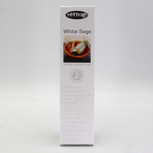Nitiraj Incense Sticks "White Sage" 25gr-Nature's Treasures