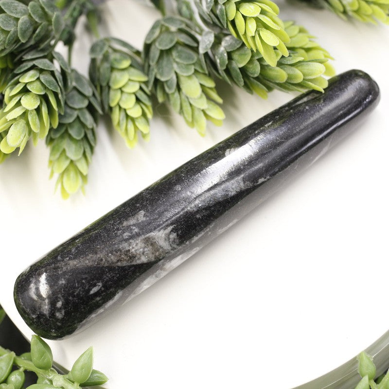 Orthoceras Stone Massage Tool | Orthoceras Fossil Massage Stone | Reflexology Tool-Nature's Treasures