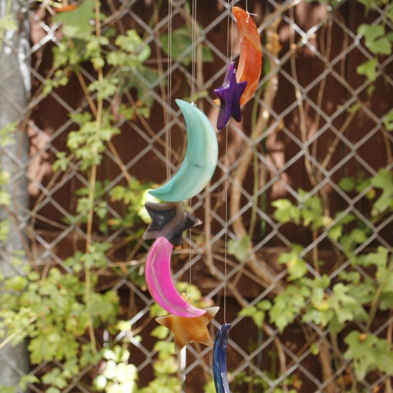 Out-Doors Gemstone Wind Chimes || Dyed Agate-Nature's Treasures