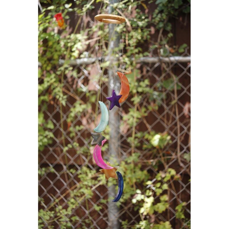 Out-Doors Gemstone Wind Chimes || Dyed Agate-Nature's Treasures