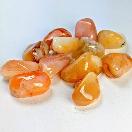 Peach Botswana Agate Tumbled Stones || Botswana-Nature's Treasures