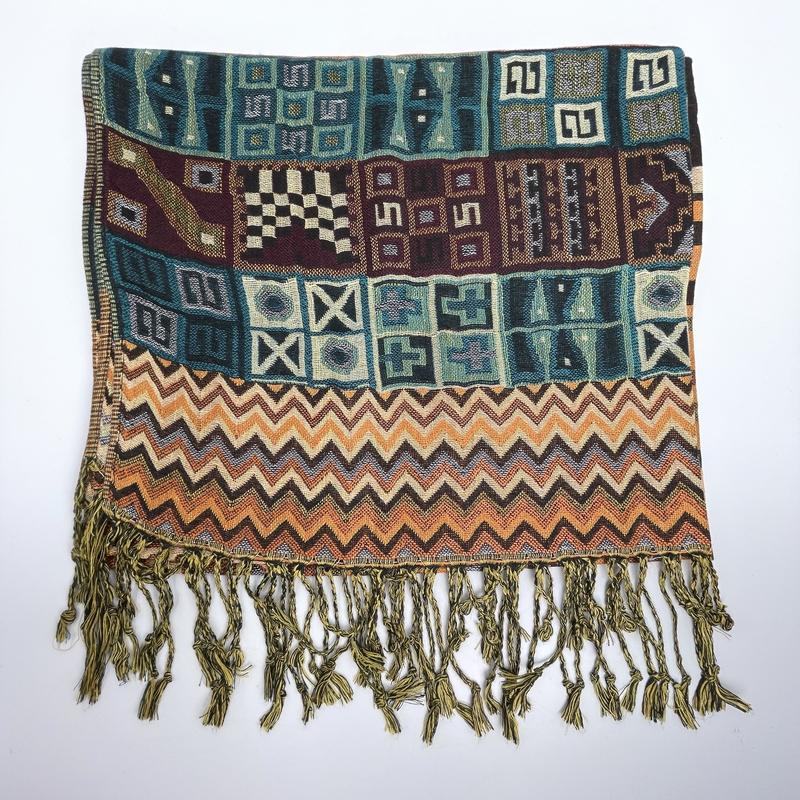Peruvian Hand Woven Alpaca Shawl Scarf-Nature's Treasures