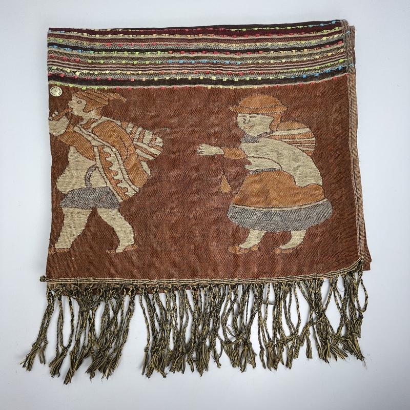 Peruvian Hand Woven Alpaca Shawl Scarf-Nature's Treasures