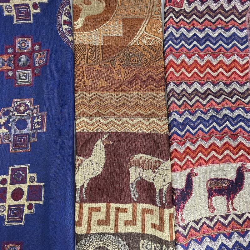 Peruvian Hand Woven Alpaca Shawl Scarf-Nature's Treasures