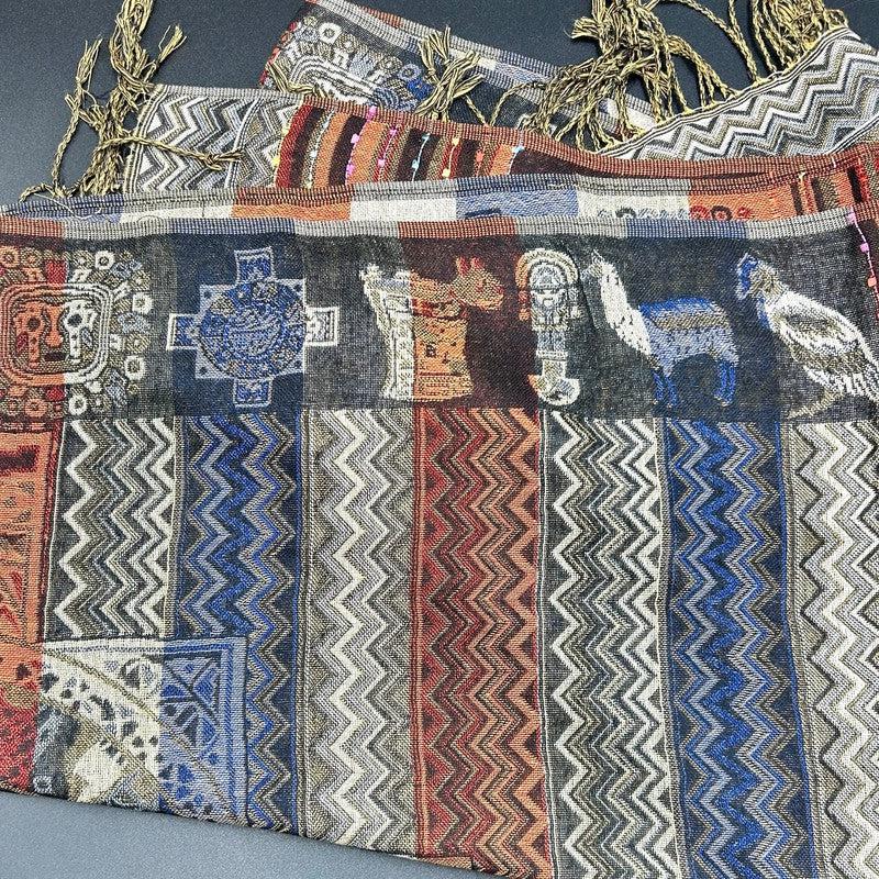 Peruvian Hand Woven Alpaca Shawl Scarf-Nature's Treasures