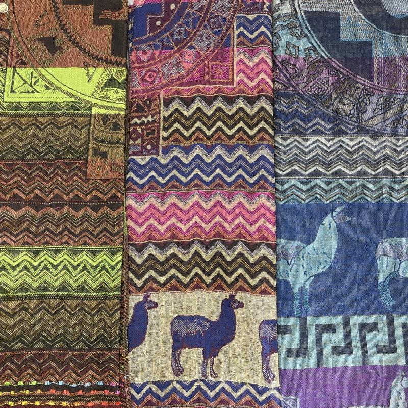 Peruvian Hand Woven Alpaca Shawl Scarf-Nature's Treasures