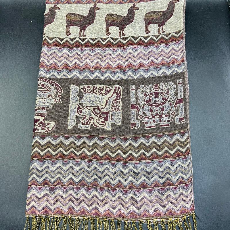Peruvian Hand Woven Alpaca Shawl Scarf-Nature's Treasures