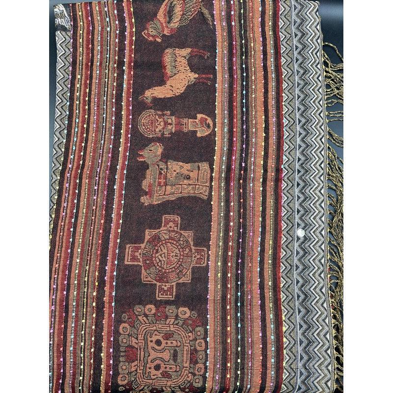 Peruvian Hand Woven Alpaca Shawl Scarf-Nature's Treasures