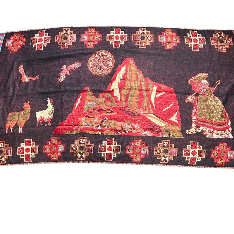 Peruvian Hand Woven Alpaca Shawl Scarf-Nature's Treasures