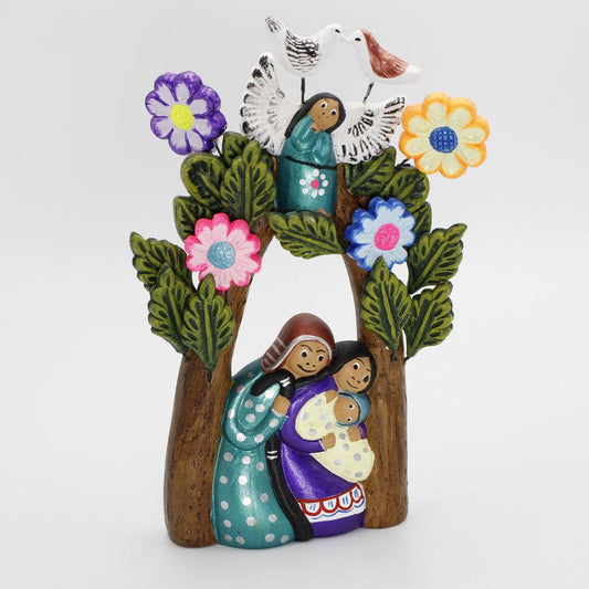 Peruvian Nativity Tree Of Life Statue || Hand Made-Nature's Treasures
