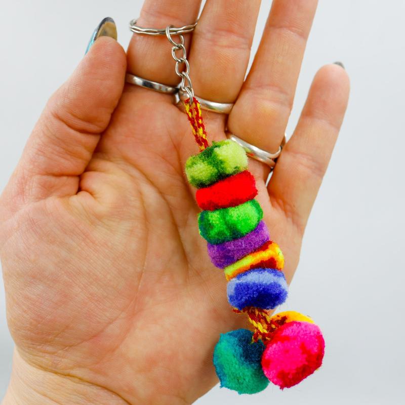 Peruvian Pom Pom Keychains || Trunk Show-Nature's Treasures