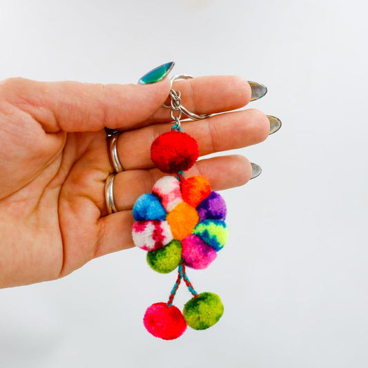 Peruvian Pom Pom Keychains || Trunk Show-Nature's Treasures