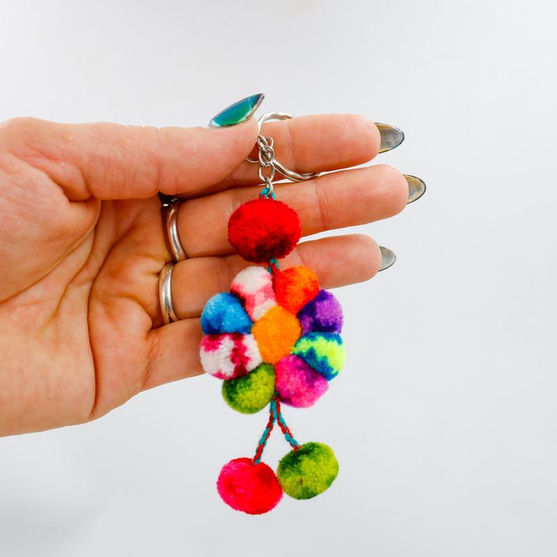 Peruvian Pom Pom Keychains || Trunk Show