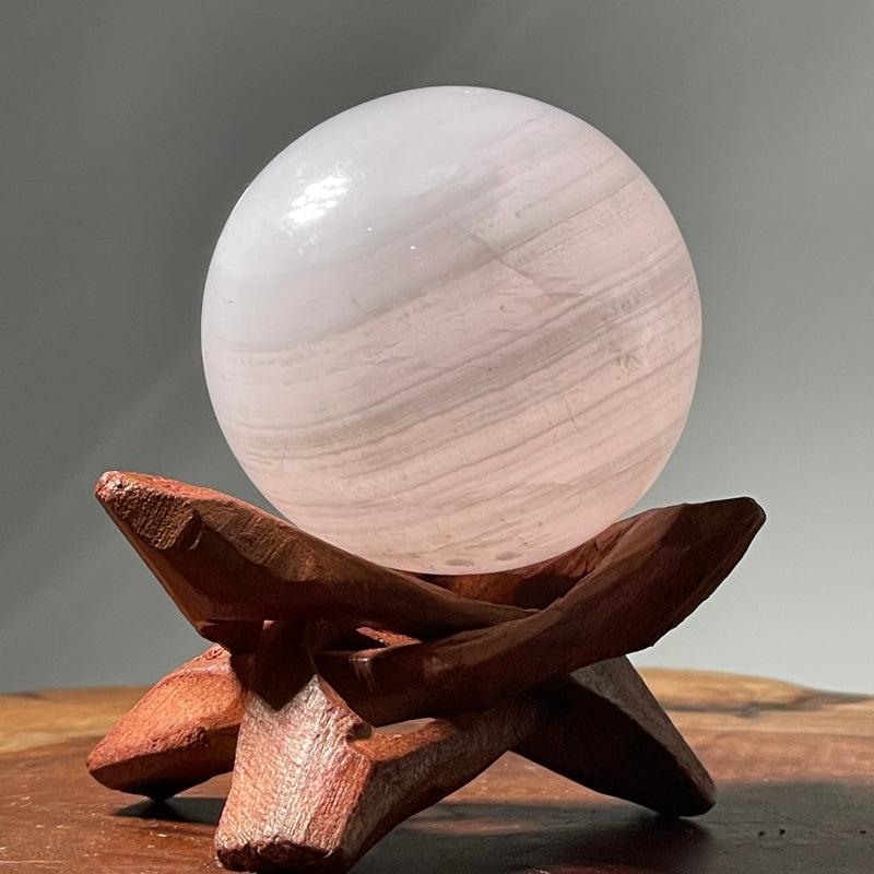Pink Mangano Calcite Sphere || Purifying and Cleansing