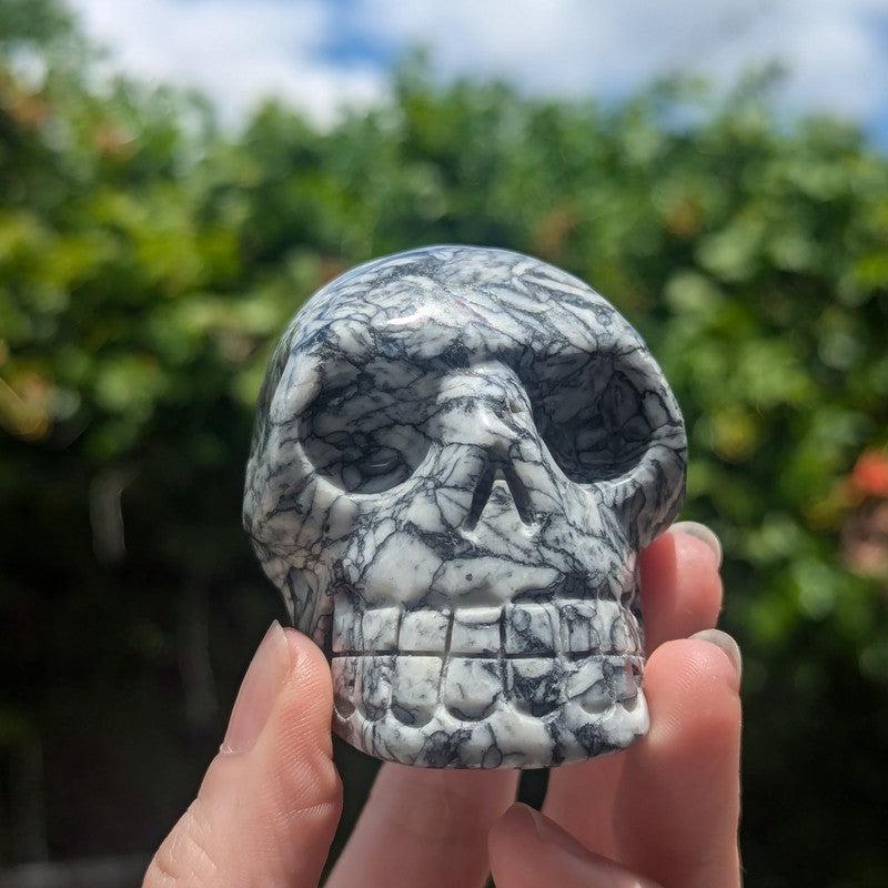 Pinolith Jasper Skull-Nature's Treasures