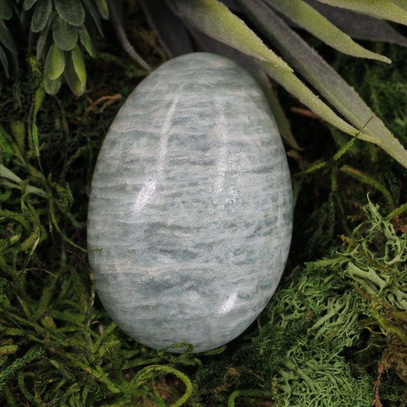 Polished Amazonite Gallet Palm Stones || Communication || Madagascar-Nature's Treasures