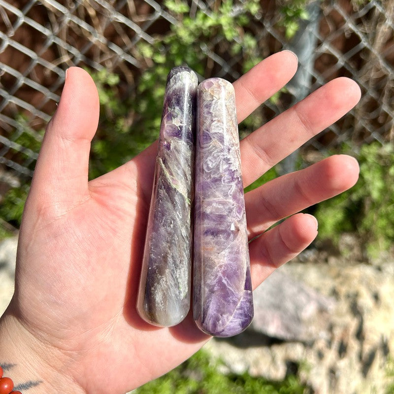 Polished Amethyst Massage Tool || Cleansing || India-Nature's Treasures