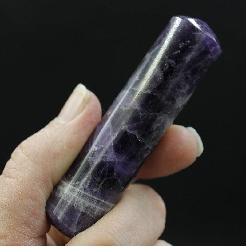 Polished Amethyst Massage Tool || Cleansing || India-Nature's Treasures
