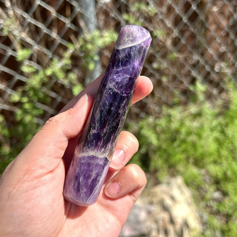 Polished Amethyst Massage Tool || Cleansing || India-Nature's Treasures