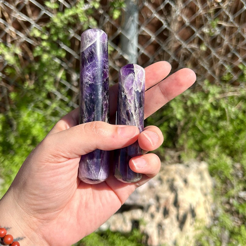 Polished Amethyst Massage Tool || Cleansing || India-Nature's Treasures