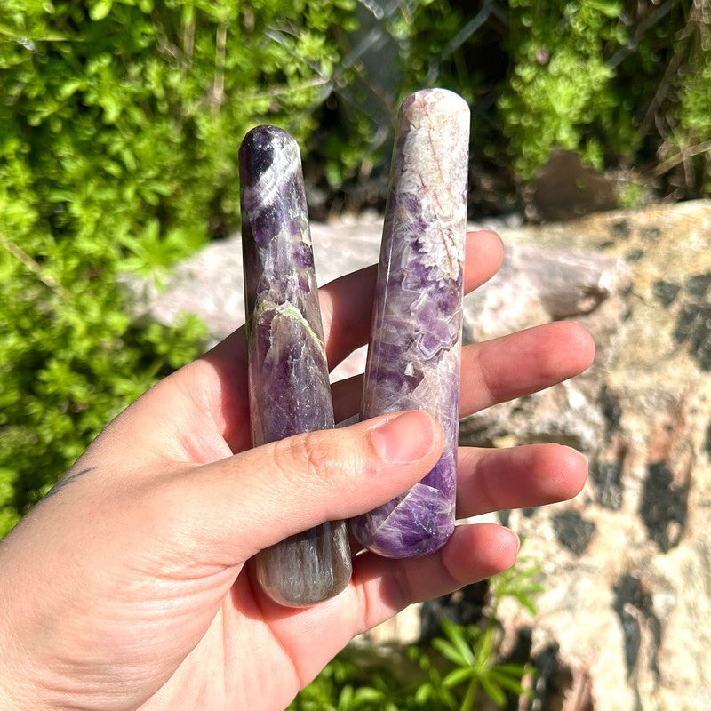Polished Amethyst Massage Tool || Cleansing || India-Nature's Treasures