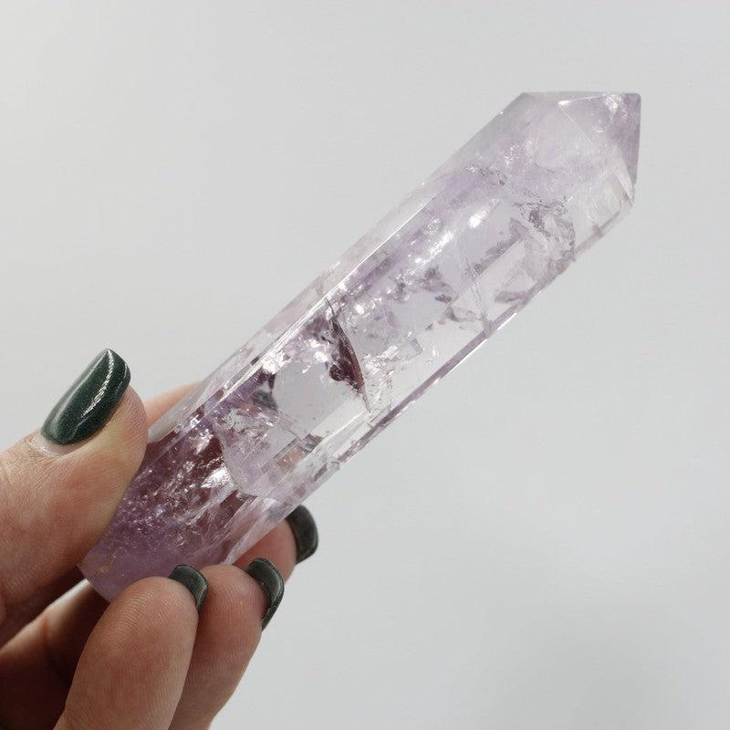 Polished Amethyst Point Massage Tool || Cleansing || Brazil-Nature's Treasures