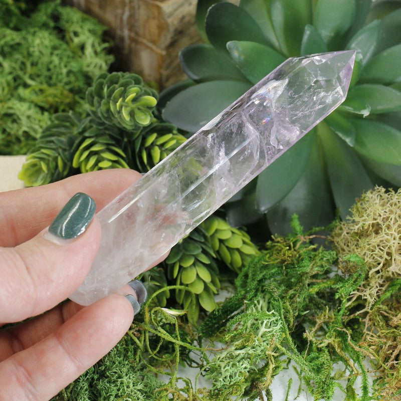 Polished Amethyst Point Massage Tool || Cleansing || Brazil-Nature's Treasures
