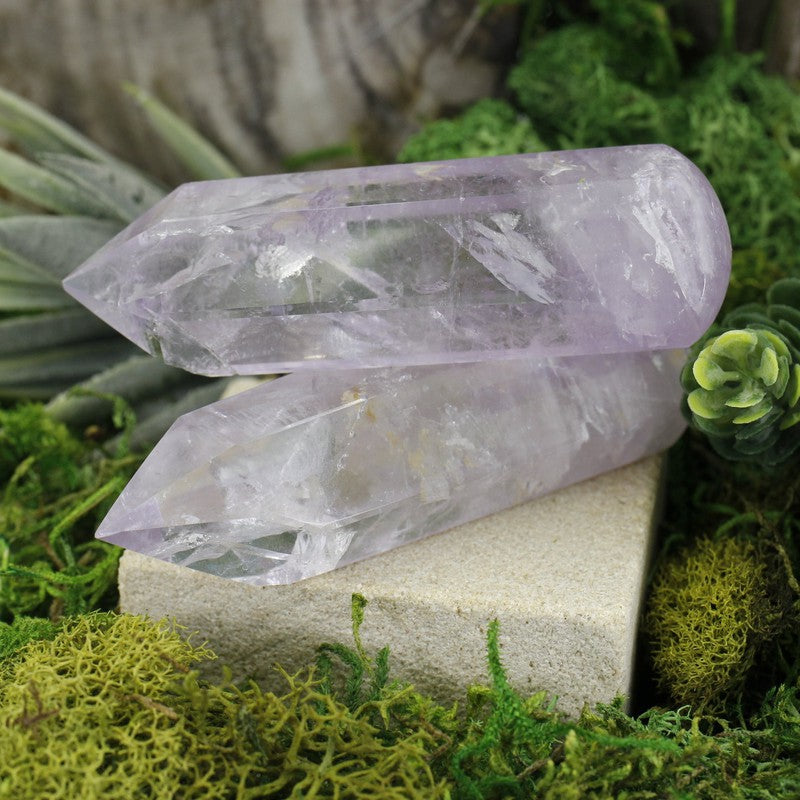 Polished Amethyst Point Massage Tool || Cleansing || Brazil