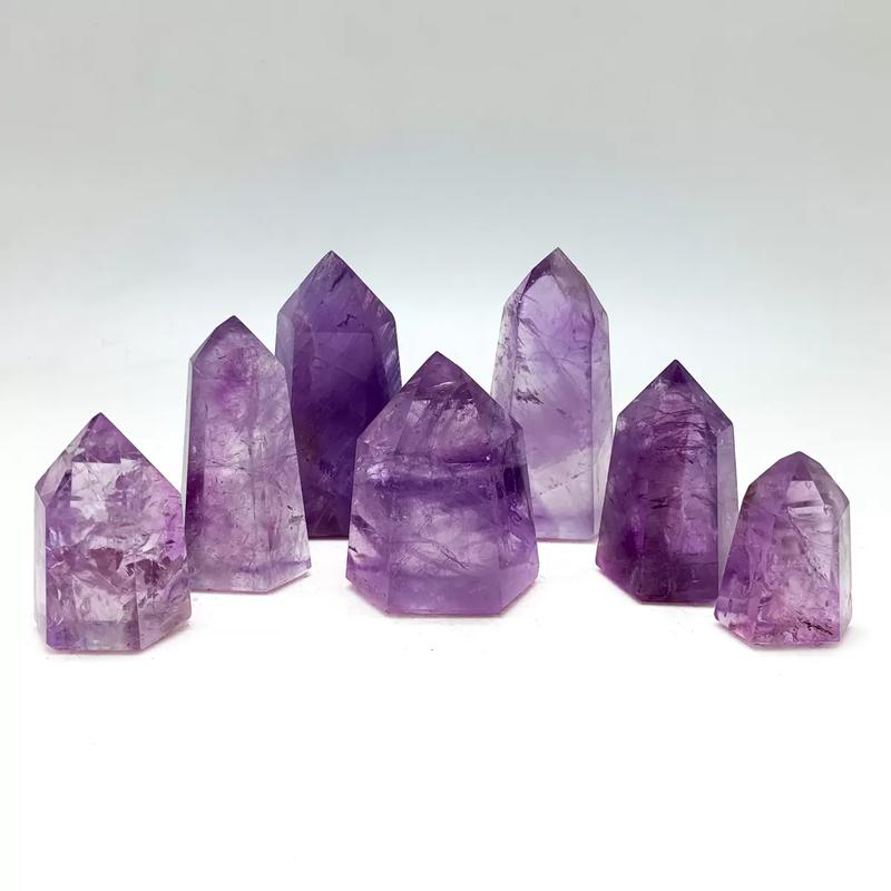 Polished Amethyst Tower Points || Brazil-Nature's Treasures