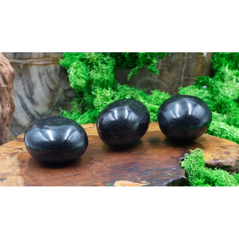 Polished Basalt Gallet Palm Stones || Clearing All Blockages-Nature's Treasures