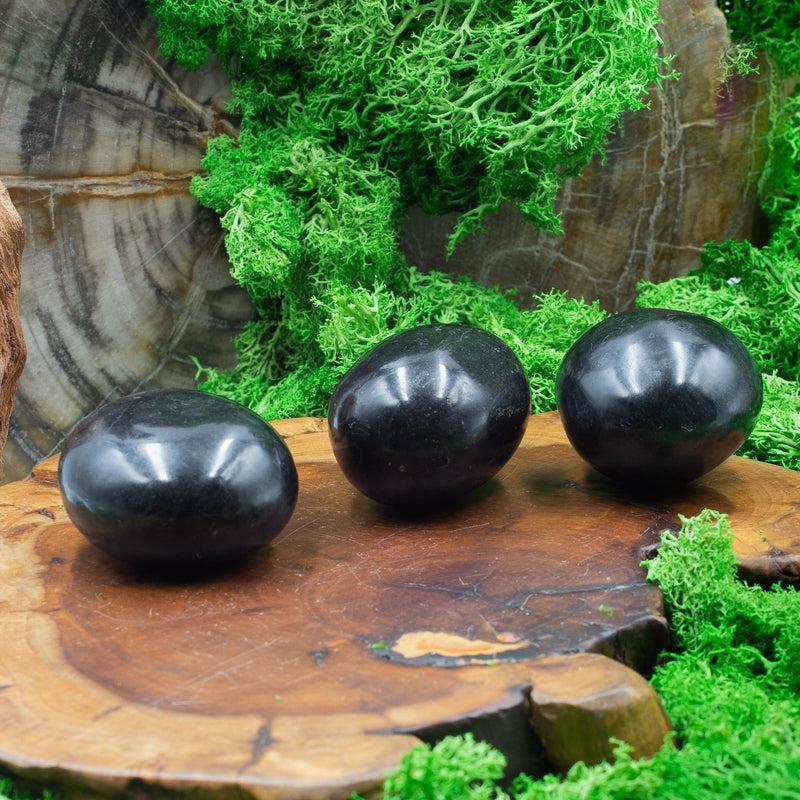 Polished Basalt Gallet Palm Stones || Clearing All Blockages-Nature's Treasures