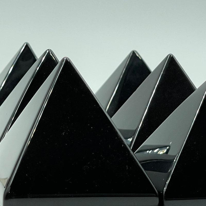 Polished Black Obsidian Glass Pyramids || Generate Protection-Nature's Treasures