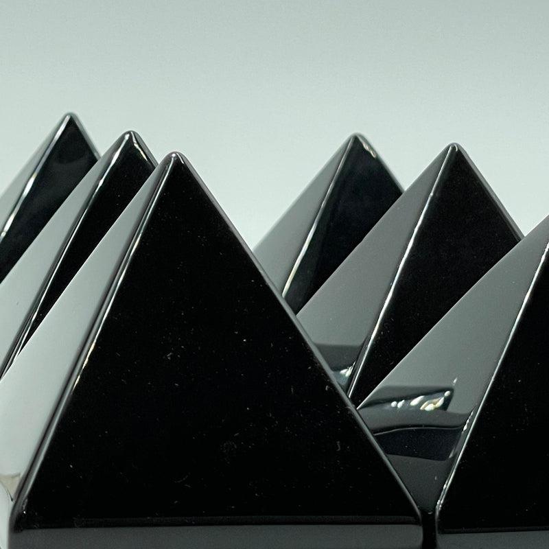 Polished Black Obsidian Glass Pyramids || Protection-Nature's Treasures
