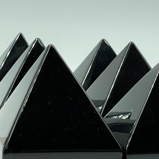 Polished Black Obsidian Glass Pyramids || Protection-Nature's Treasures