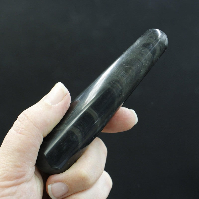 Polished Black Obsidian Massage Tool || Mexico-Nature's Treasures