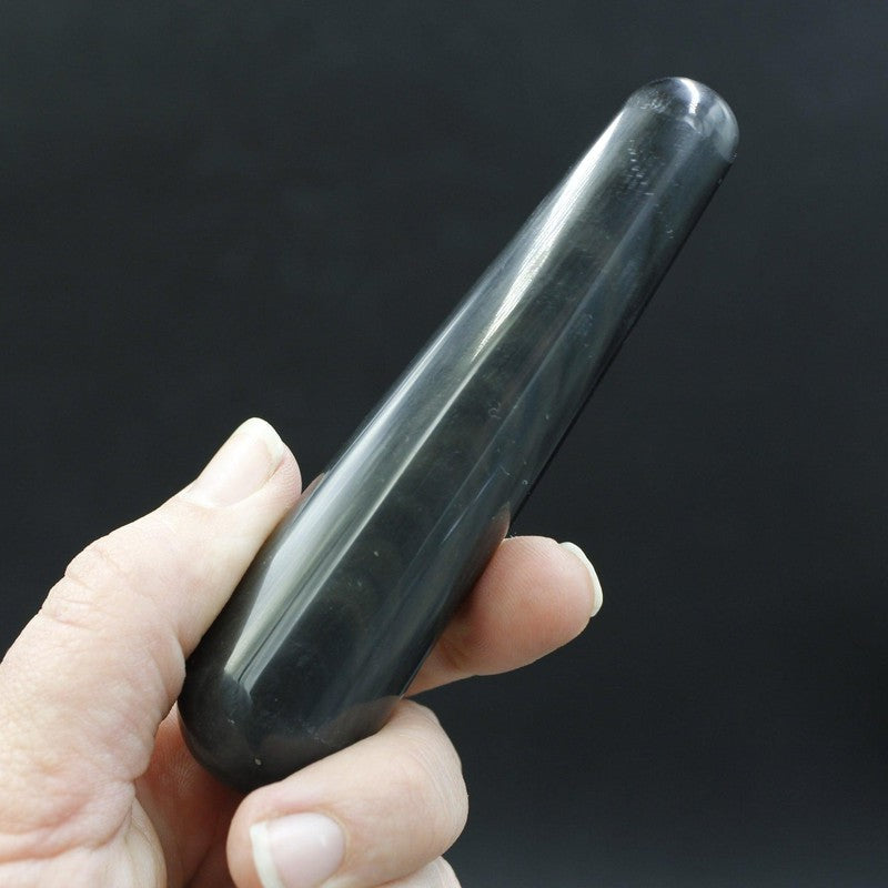 Polished Black Obsidian Massage Tool || Mexico-Nature's Treasures