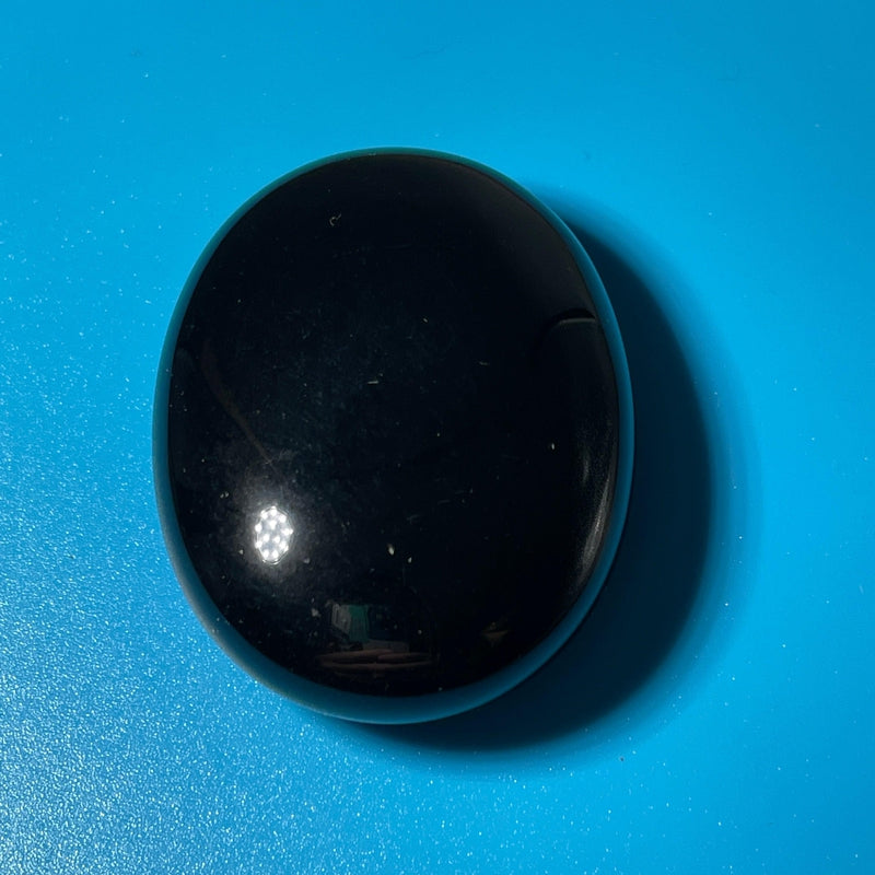 Polished Black Obsidian Palm Stones || Protection || Mexico-Nature's Treasures